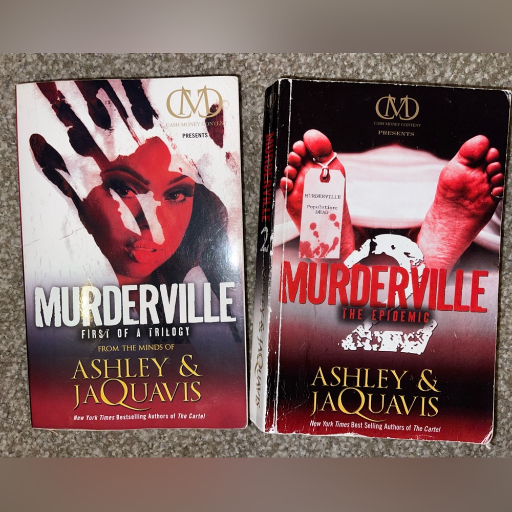 Murderville 1&2 books. By: Ashley& JaQuavis ++ BONUS BOOK!